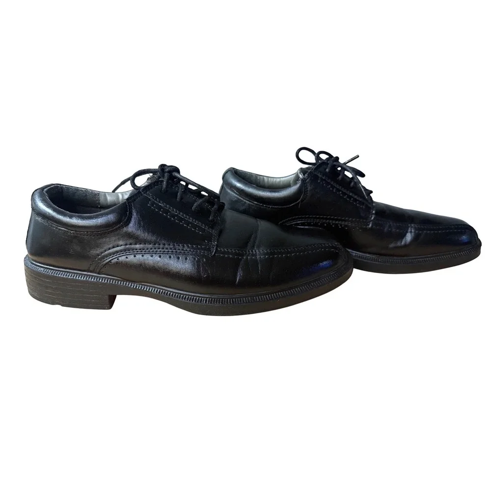 Deer Stags 902‎ Mens Black Leather Dress Shoes  Size 11M Williamsburg